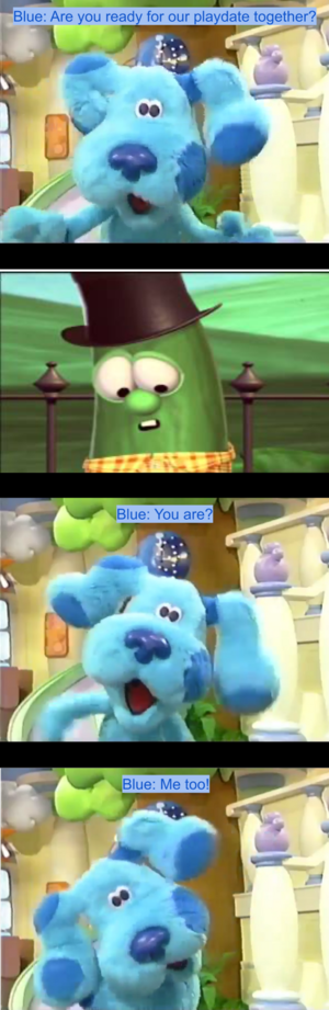 Who said Yes to Blue Puppy meme