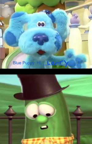Who says Hi to Blue Puppy meme