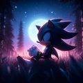 shadow under the moon - shadow-the-hedgehog fan art