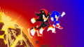 (Fearless Year of the Shadow the Hedgehog) with his rival Sonic the Hedgehog..... (Movie Version).. - sonic-the-hedgehog fan art