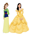 Belle and Mulan - belle-and-mulan photo