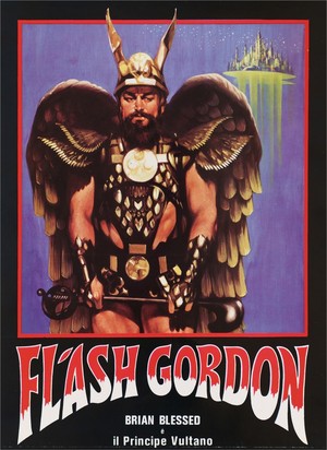  Brian Blessed as Prince Vultan | Flash Gordon | Italian Lobbycards | 1980