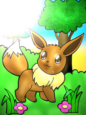 Eevee in the forest