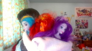  regenboog Dash, Sunset Shimmer and Rarity Love Being Your Friend
