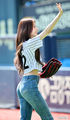 Sana Throwing the 1st Pitch at LG TWINS Game - twice-jyp-ent photo