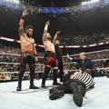 Solo Sikoa, Tama Tonga, Tanga Loa and Paul Heyman | WWE Backlash France 2024 - wwe photo