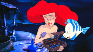  Walt ディズニー Screencaps – Princess Ariel & ヒラメ