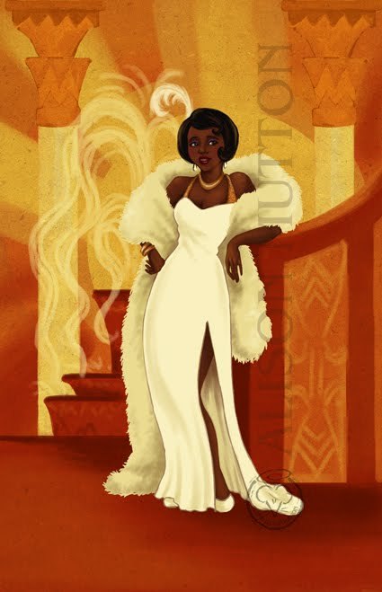 princess tiana white dress