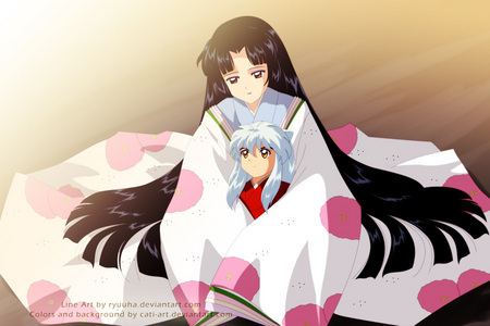How does Inuyasha's mother die?