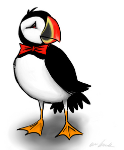  Who has a puffin for a pet kwa the name of Mr. Puffin?
