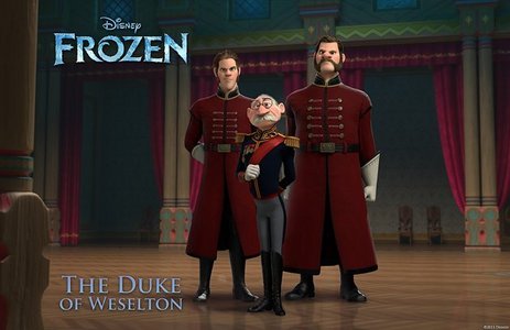 The voice of The Duke of Weselton in Frozen also voiced which Disney Villain?