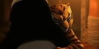  What did harimau betina, membukakan say before she hugged Po