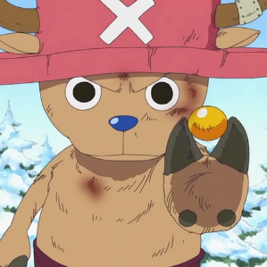  How much time does Chopper's Rumble Ball last when he eats and/or crushes it with his mouth?