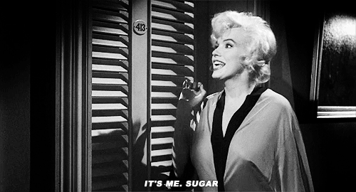  How many takes did it take for Marilyn to deliver the line "It's me, Sugar" in Some Like it Hot?