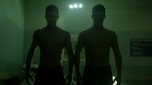  In S3, Episode 10, "The Overlooked" In this scene who are Ethan and Aiden looking at