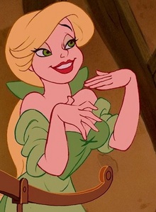 The Green Bimbette has a similar hairstyle as which Disney Princess?