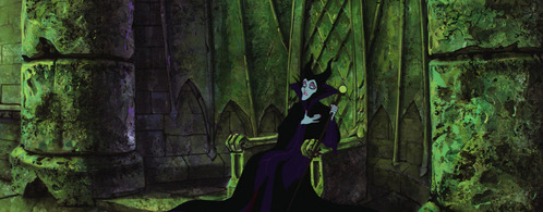 Which male Disney Villain had his design inspired by Maleficent's, the villainess of Sleeping Beauty?