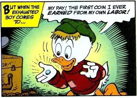  Who gave Scrooge his Old Number One Dime?