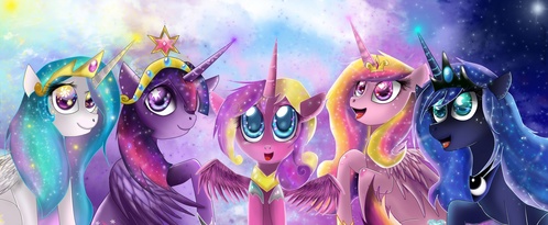  Who is the poney princess in the middle