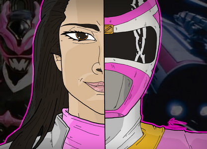 Which Pink Ranger sacrificed her powers to save Cassie in the Lost Galaxy episode "The Power of Pink".