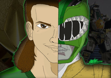 What is the morphing call Tommy says when he morphs into the Green Mighty Morphin Ranger. 
