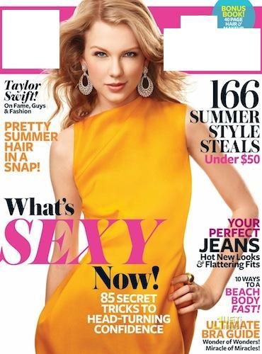 What magazine cover is this that Taylor is on?
