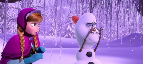  "It's like a little baby _______" 'Olaf'