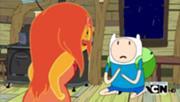  In epi Hot to touch p1, with who Finn and Flame Princess?