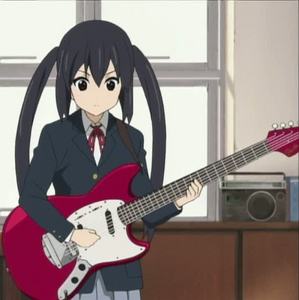  What name did Azusa give her guitar?