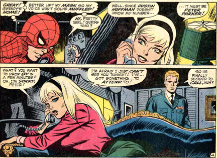  T/F Comic Gwen Stacy was Peter Parker first love.