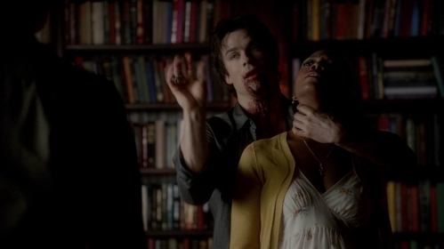  Who is the woman Damon is holding?