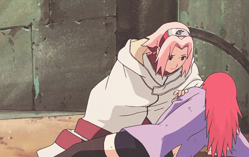  Sasuke ordered Sakura to prove her loyalty bởi killing Karin for him.