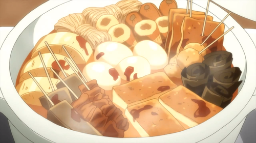 Food in anime: Miso oden in?