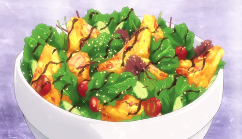 Food in anime: Insalata frittata with balsamic vinaigrette in?