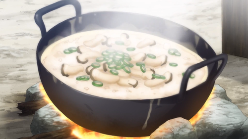  Makanan in anime: Abalone bubur in?