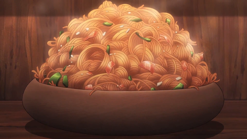  comida in anime: espaguetis, espagueti neapolitan in?
