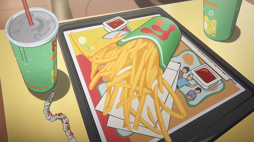 Food in anime: Fries and drinks in?