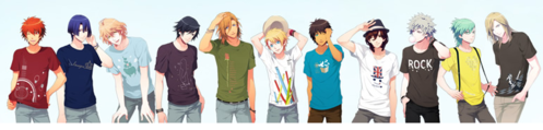  In Kaettekita! Quiz no Prince-sama, who's wearing their characters Idol T-Shirt?