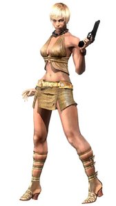  In Resident Evil 5 Mercenaries Mode, which weapons go with Sheva's 'Club' Outfit?