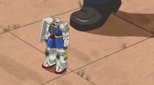 This is ____'s first Gundam model he ever built when he was in the 4th grade.