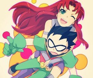  When did Robin and Starfire meet? (Very easy)
