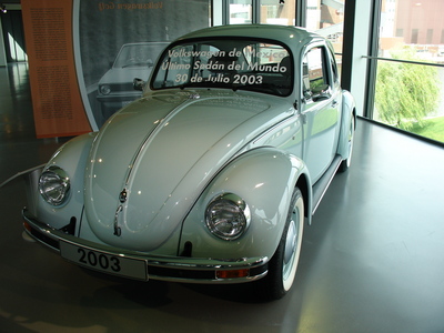  In 2003, Volkswagen stopped production of the Beetle. Approximately how many Beetles were produced in total?
