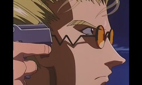  Who's holding the gun to Vash's head in this picture ?