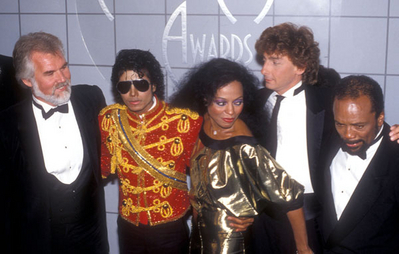 Backstage at the 1984 American musique Awards
