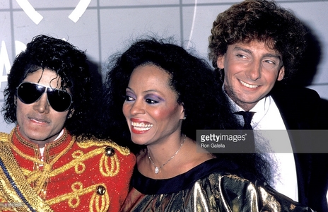 Backstage at the 1984 American Music Awards