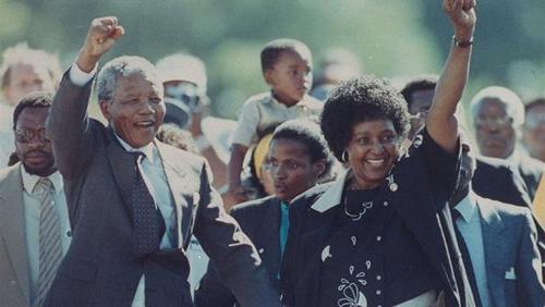 What año was Nelson Mandela released from prison