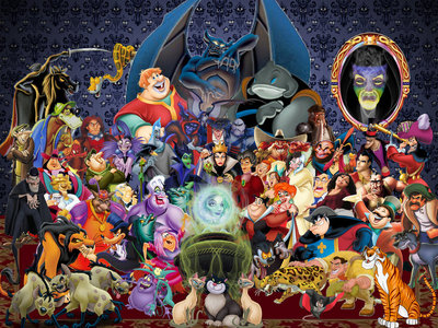Which Disney Villain voice actress was also the narrator of another Disney film?