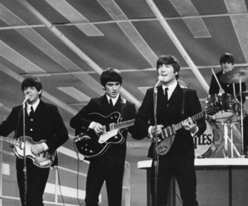  What साल did The Beatles make their टेलीविज़न debut on The Ed Sullivan दिखाना