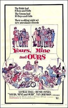 What year was the classic film, Yours, Mine And Ours, released