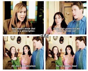  Which episode of season 3 is this picture of Prue, Piper, Phoebe, and Leo from?